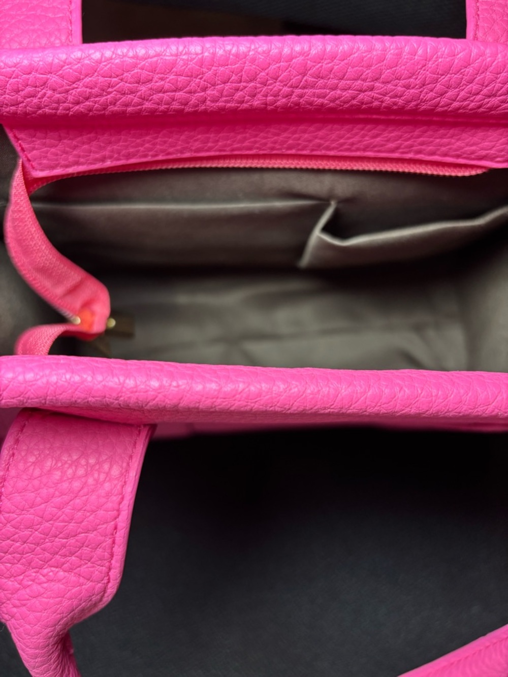 3AM Forever Structured Pink Women's Tote Bag with Embossed detail. - Picture 8 of 9
